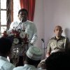 නව තෙමහල් ගොඩනැගිල්ල සඳහා මුල්ගල තැබීම